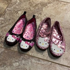 2 pairs of Hello Kitty shoes size 12